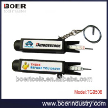 Tire Tread Depth Gauge ruler type with keyring